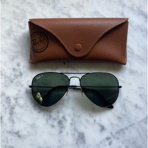 RayBan aviator polarized sunglasses